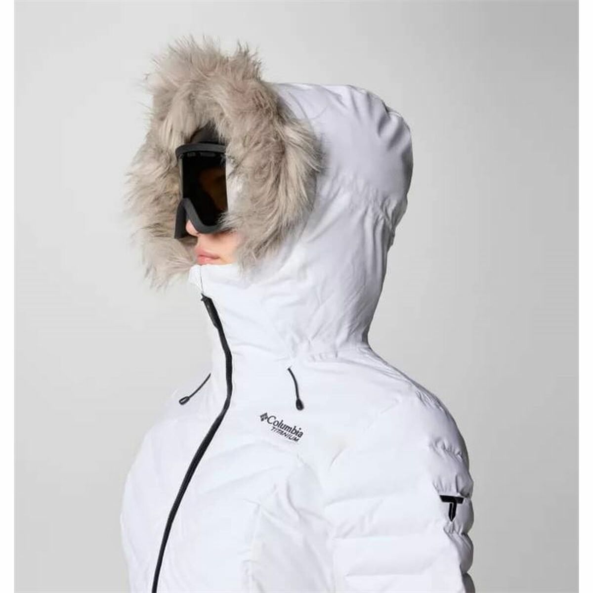 Women’s Sports Jacket Columbia Bird Mountain III White