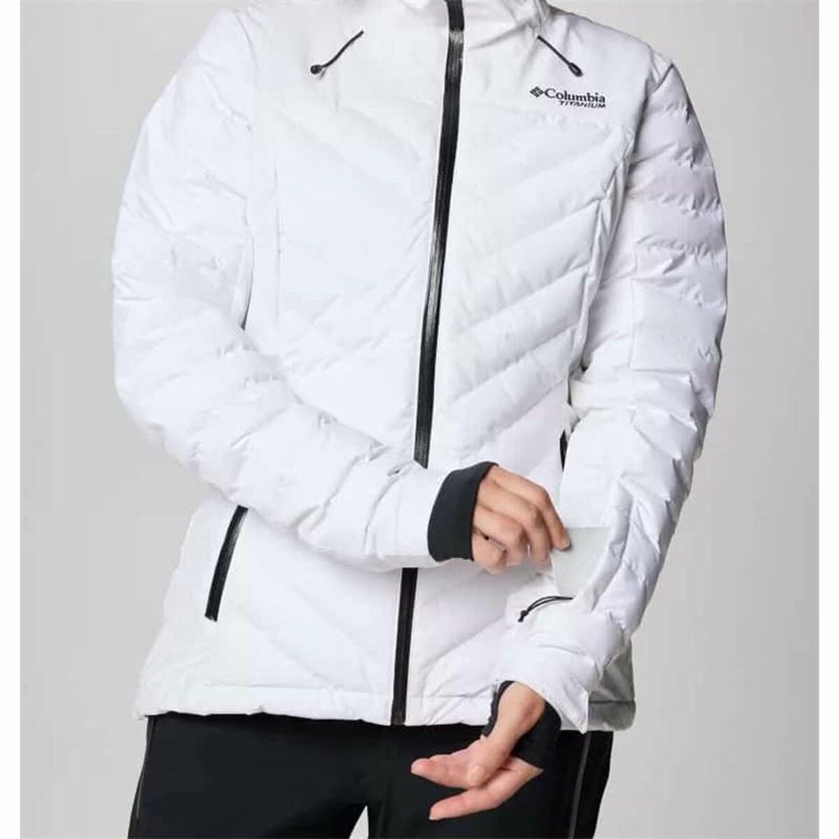 Women’s Sports Jacket Columbia Bird Mountain III White