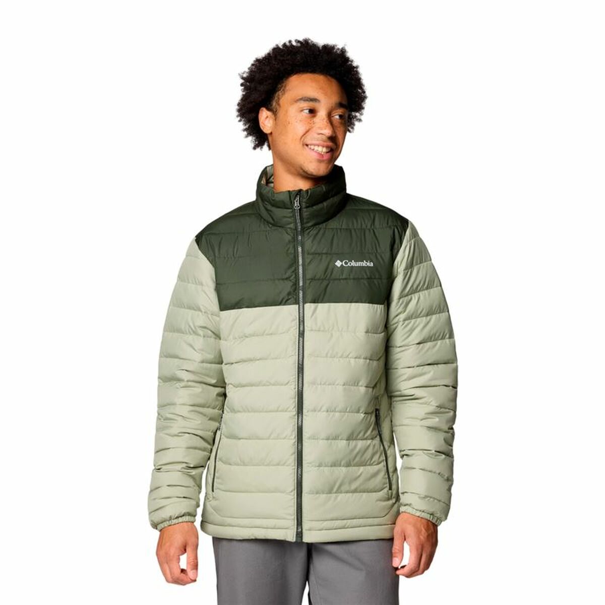 Men’s Sports Jacket Columbia Powder Lite⢠II Green Men’s Sports Jacket Columbia Powder Lite⢠II Green