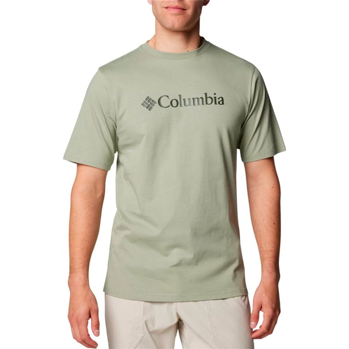 Men’s Short Sleeve T-Shirt Columbia Csc Basic Logo Green Men’s Short Sleeve T-Shirt Columbia Csc Basic Logo Green