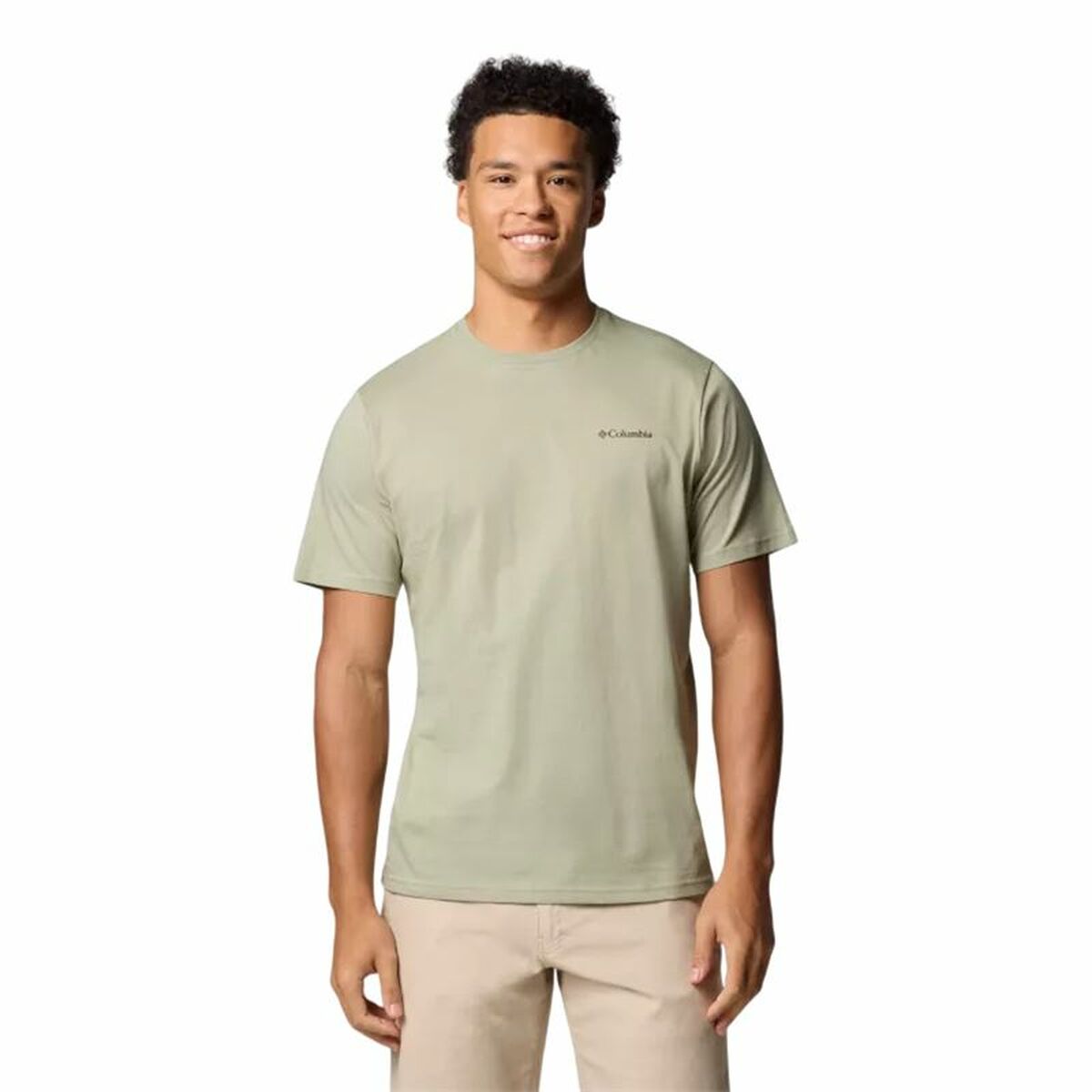 Menâs Short Sleeve T-Shirt Columbia North Cascades⢠Sleeve Khaki Menâs Short Sleeve T-Shirt Columbia North Cascades⢠Sleeve Khaki
