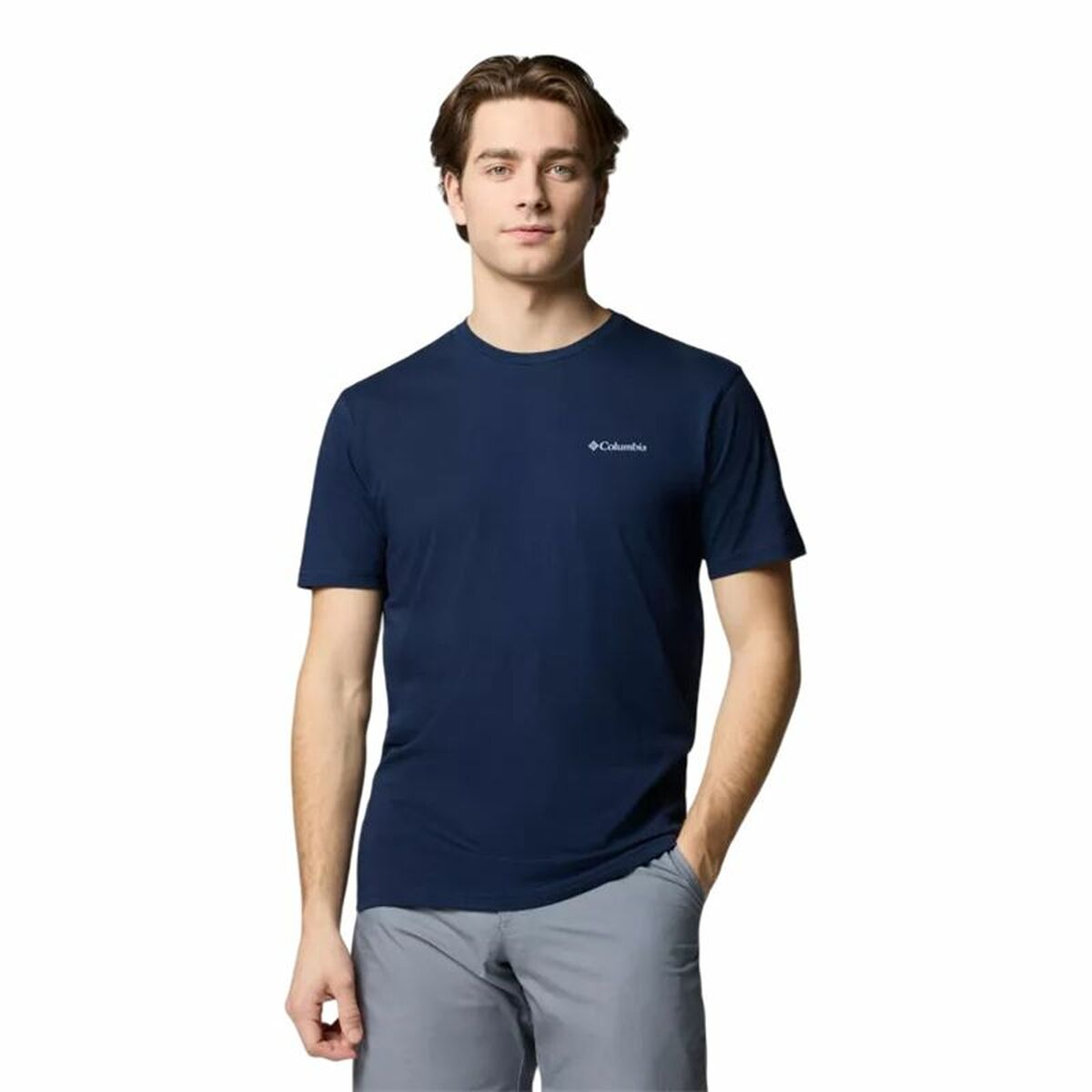 Menâs Short Sleeve T-Shirt Columbia North Cascades⢠Sleeve Dark blue Menâs Short Sleeve T-Shirt Columbia North Cascades⢠Sleeve Dark blue