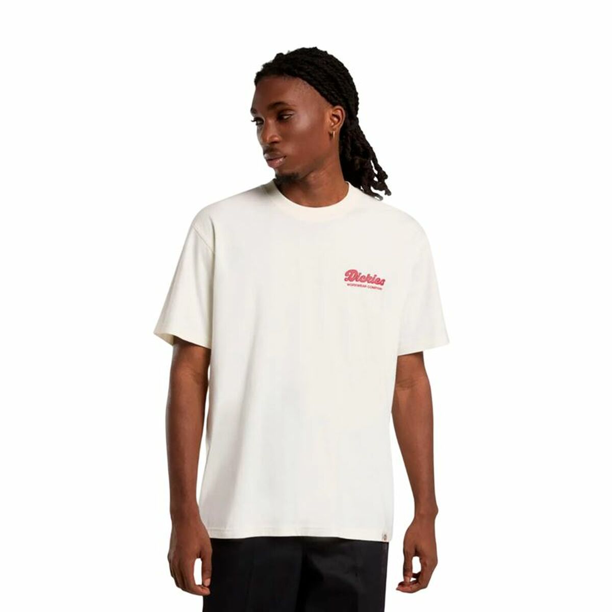 Menâs Short Sleeve T-Shirt Dickies Lewistown Ss White Menâs Short Sleeve T-Shirt Dickies Lewistown Ss White