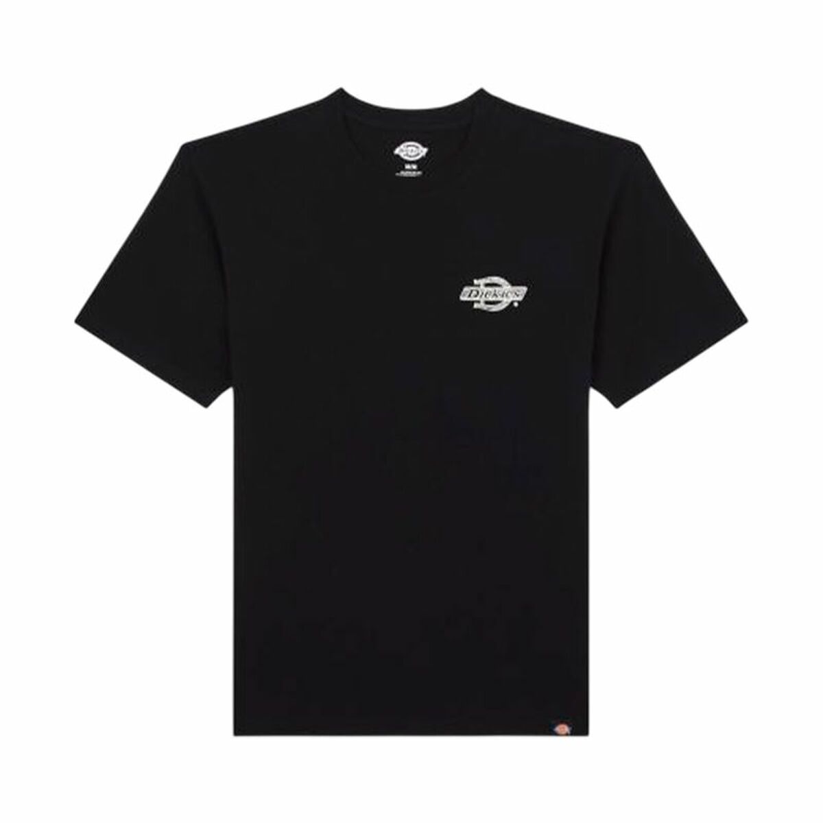 Menâs Short Sleeve T-Shirt Dickies Wood Logo Black Menâs Short Sleeve T-Shirt Dickies Wood Logo Black