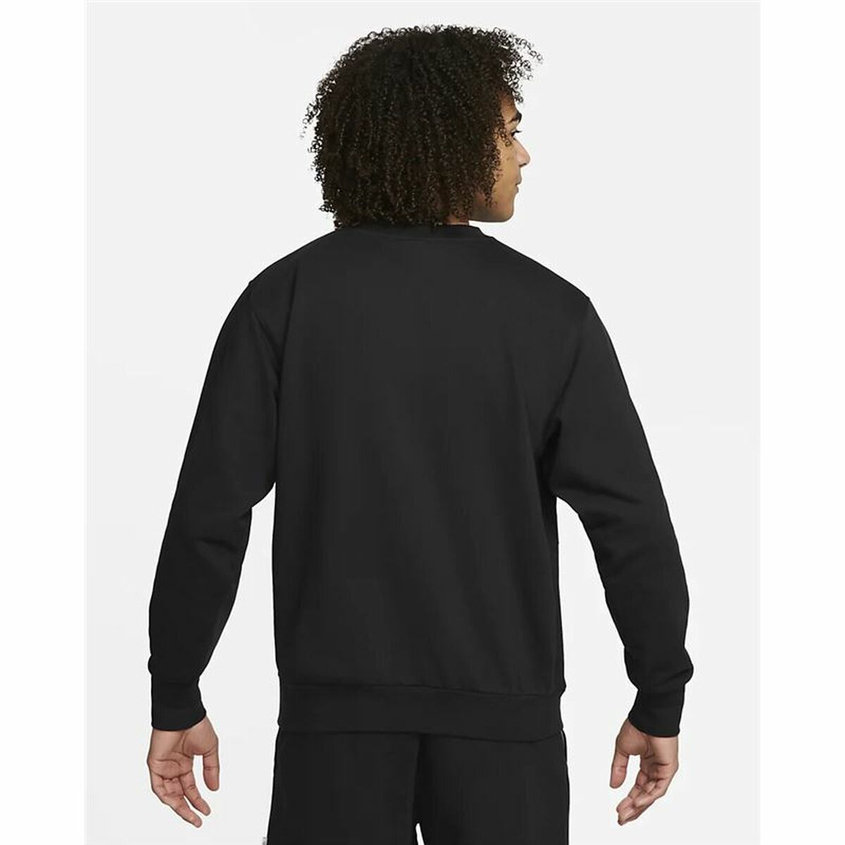 Mens Sweatshirt without Hood Nike Dri-FIT Standard Issue Black XL
