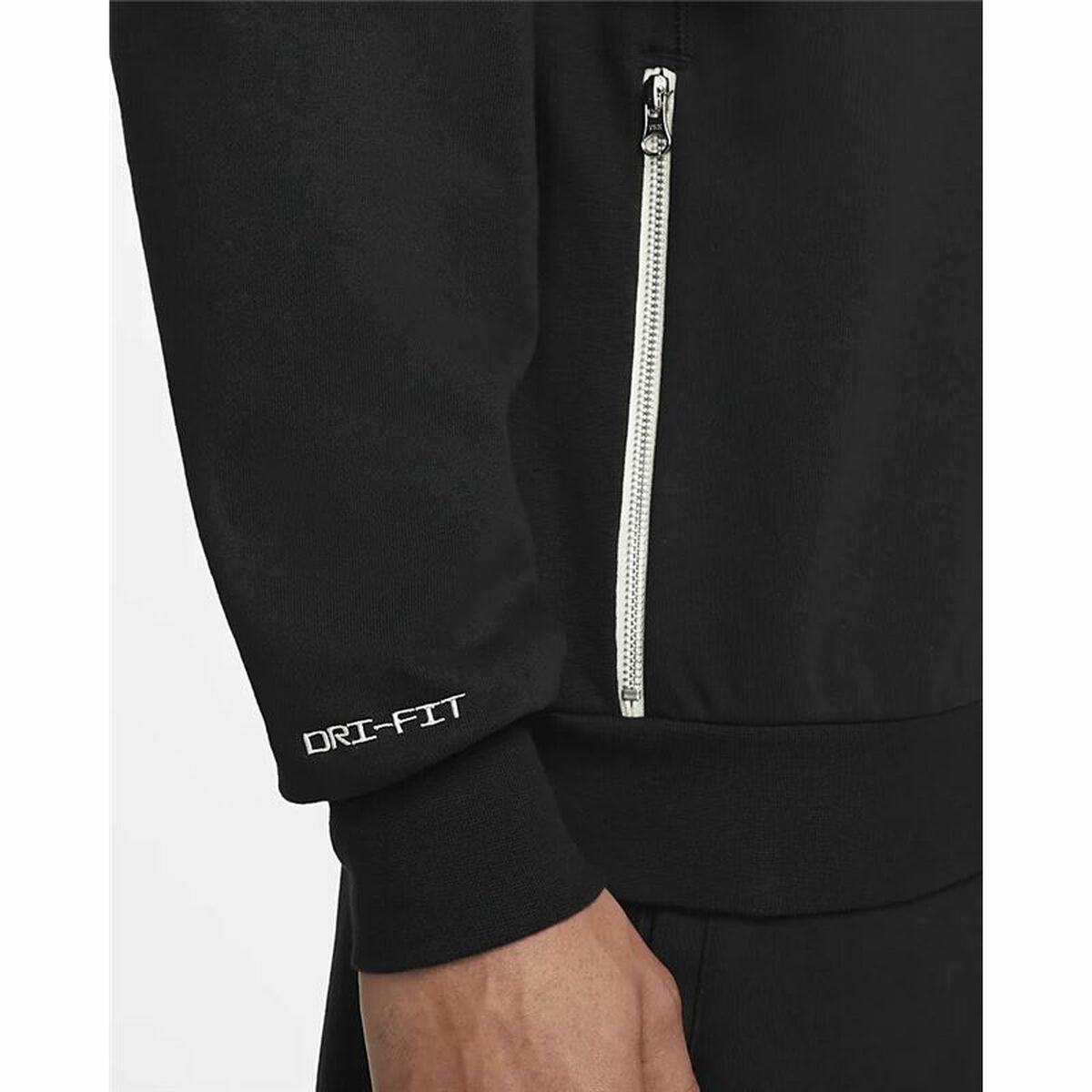 Mens Sweatshirt without Hood Nike Dri-FIT Standard Issue Black XL