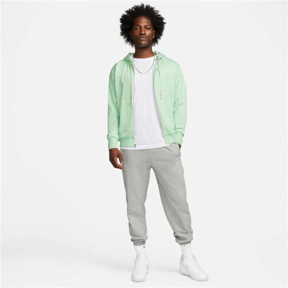 Men’s Sports Jacket Nike Dri-FIT Standard Light Green