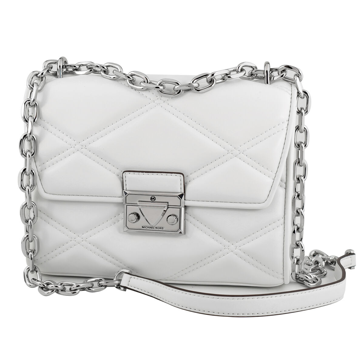 Women’s Handbag Michael Kors Serena White 22 x 16 x 9 cm