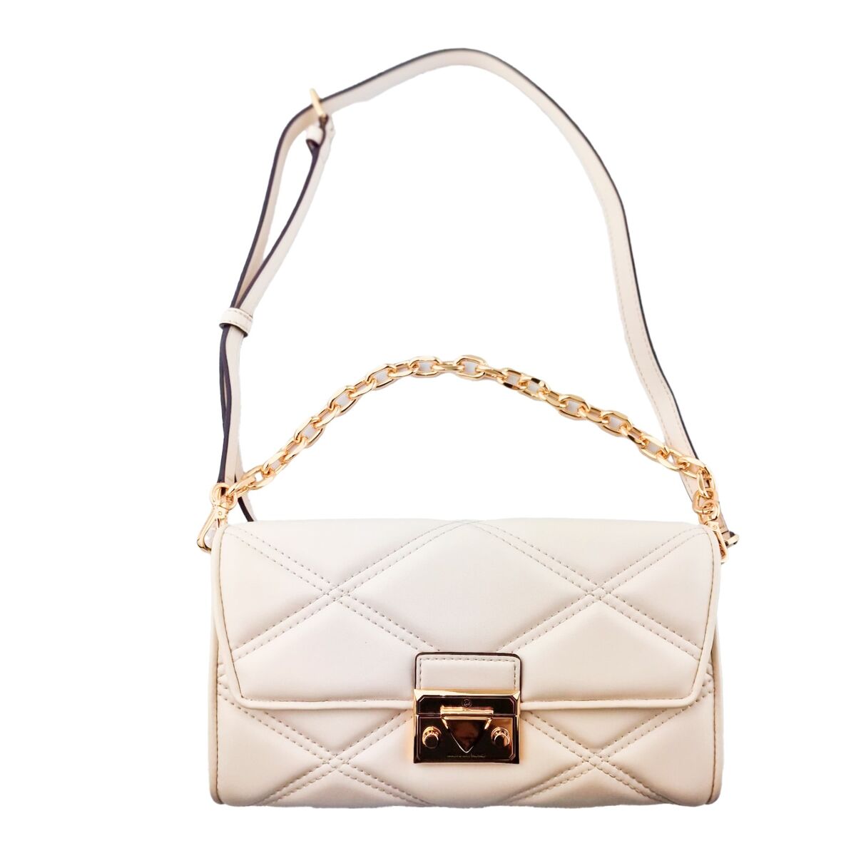 Women’s Handbag Michael Kors Serena Beige 25 x 15 x 4 cm