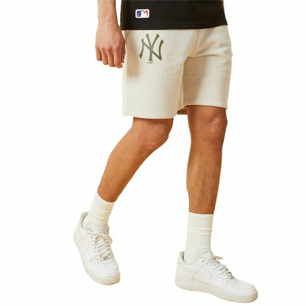 Men’s Sports Shorts New Era MLB Seasonal Team New York Beige