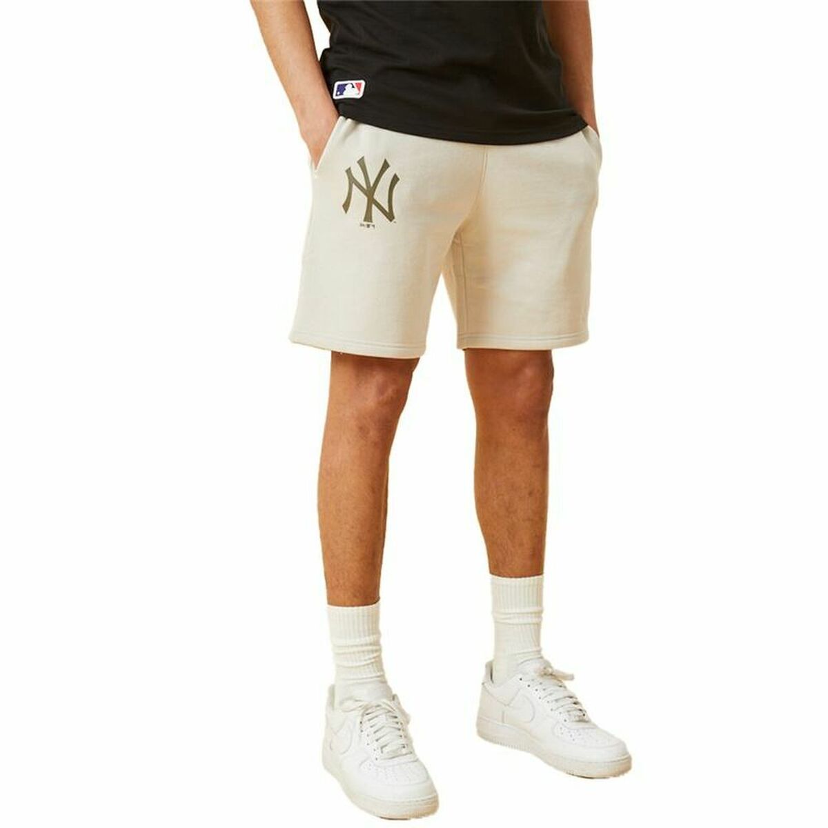 Men’s Sports Shorts New Era MLB Seasonal Team New York Beige