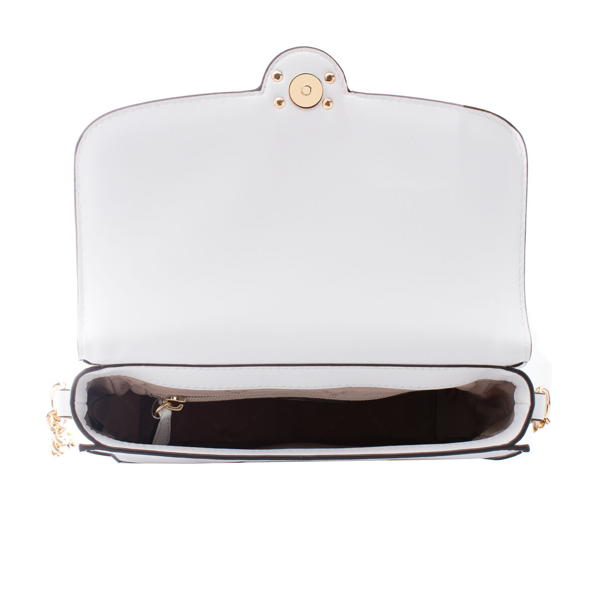 Shoulder Bag Michael Kors Leida White 23 x 16 x 7 cm