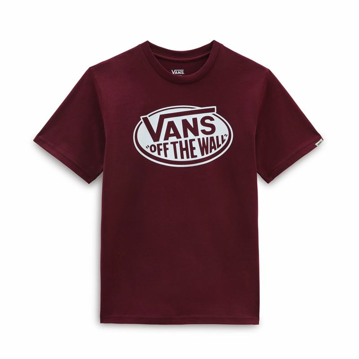 Childrenâs Short Sleeve T-Shirt Vans Classic OTW Dark Red Childrenâs Short Sleeve T-Shirt Vans Classic OTW Dark Red