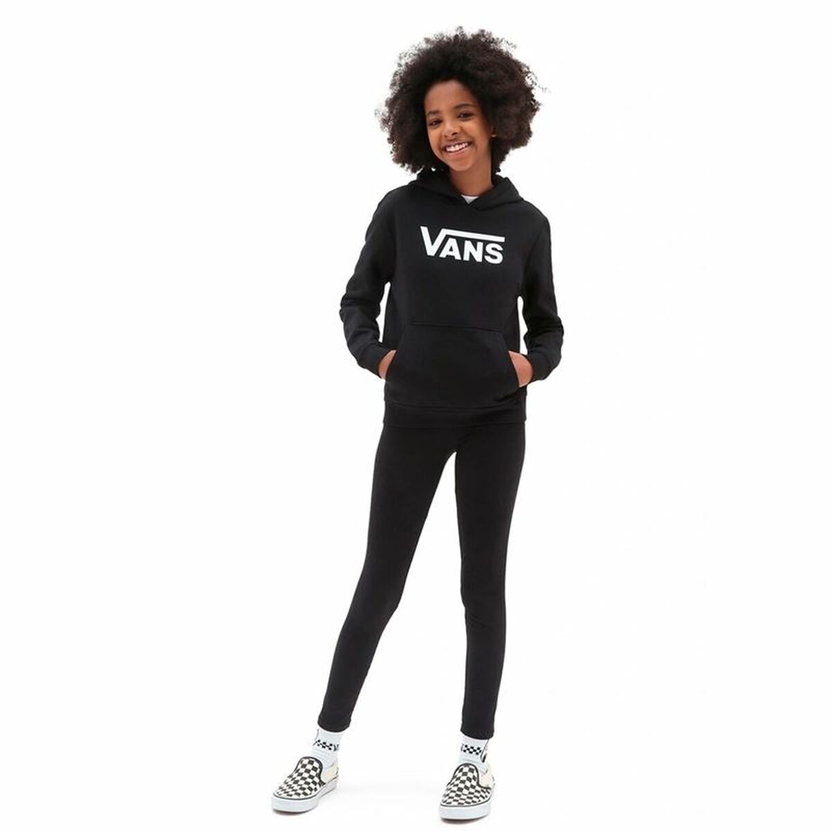 Hooded Sweatshirt for Girls Vans GR Flying V Black Hooded Sweatshirt for Girls Vans GR Flying V Black