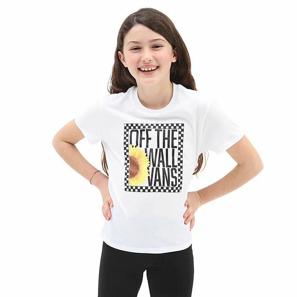 Child’s Short Sleeve T-Shirt Vans Sunlit Crew White