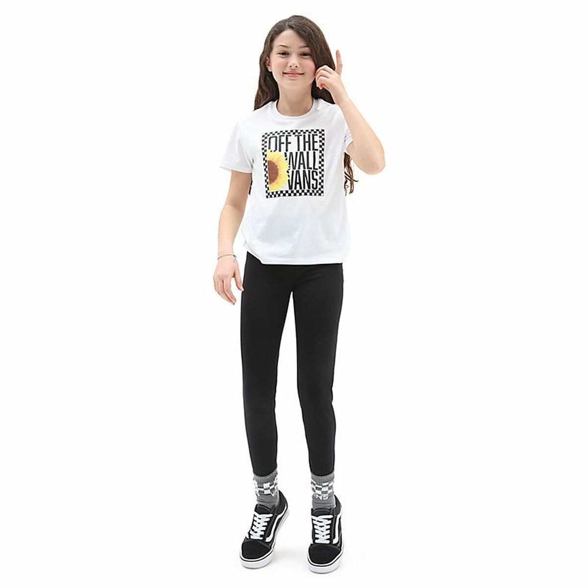 Child’s Short Sleeve T-Shirt Vans Sunlit Crew White