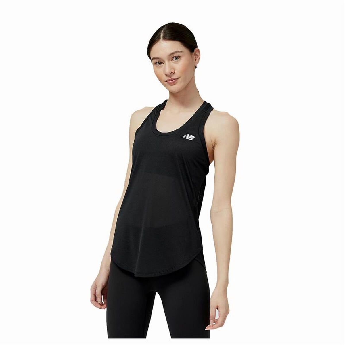 Tank Top Women New Balance Accelerate Black Tank Top Women New Balance Accelerate Black