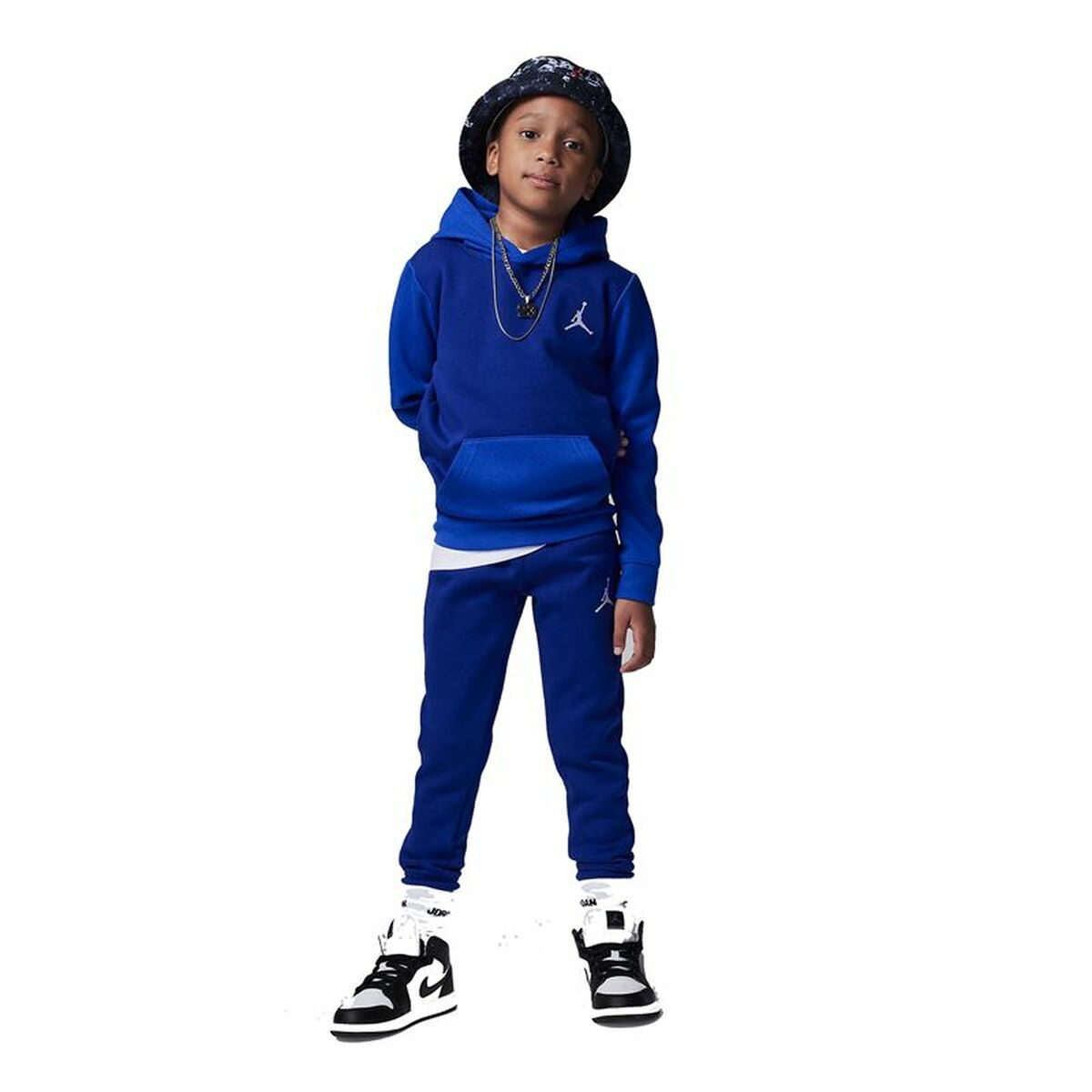 Children’s Sports Outfit Jordan Mj Essentials Flc Po Set Blue 2 Pieces