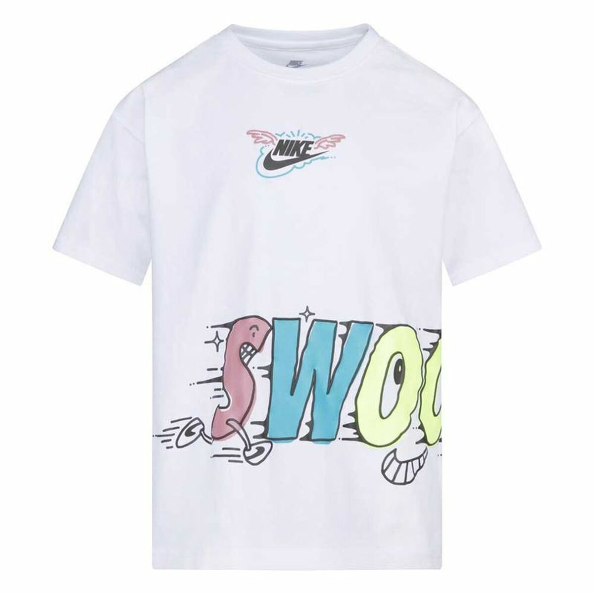 Child’s Short Sleeve T-Shirt Nike KT-S/S Knit White