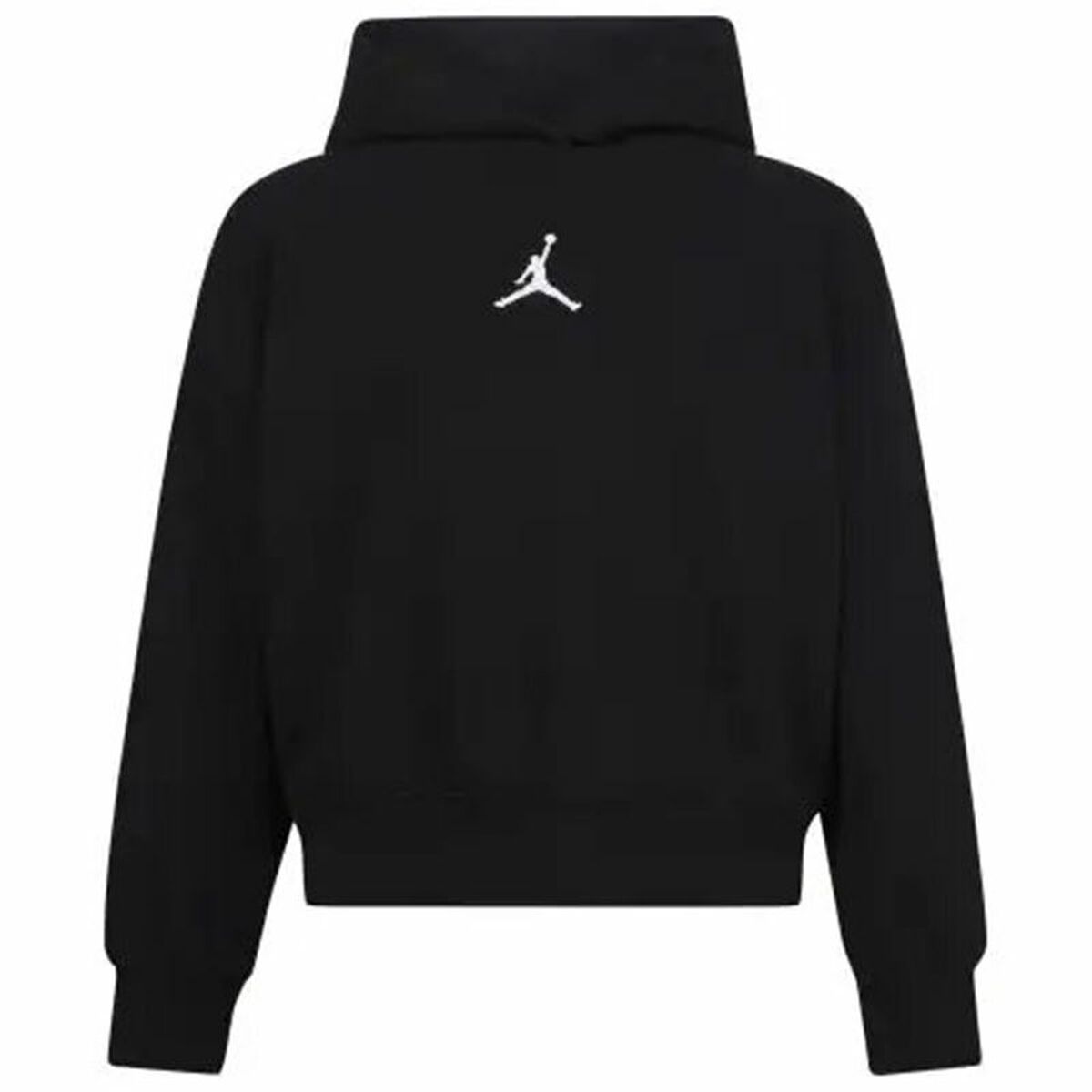 Hooded Sweatshirt for Girls Jordan Icon Play White Black Hooded Sweatshirt for Girls Jordan Icon Play White Black