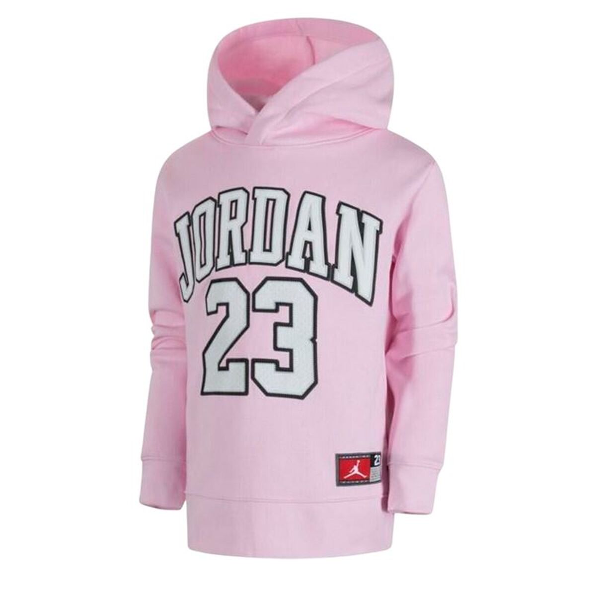 Hooded Sweatshirt for Girls Jordan Jordan Hbr Flc Po Hoodie Pink Hooded Sweatshirt for Girls Jordan Jordan Hbr Flc Po Hoodie Pink