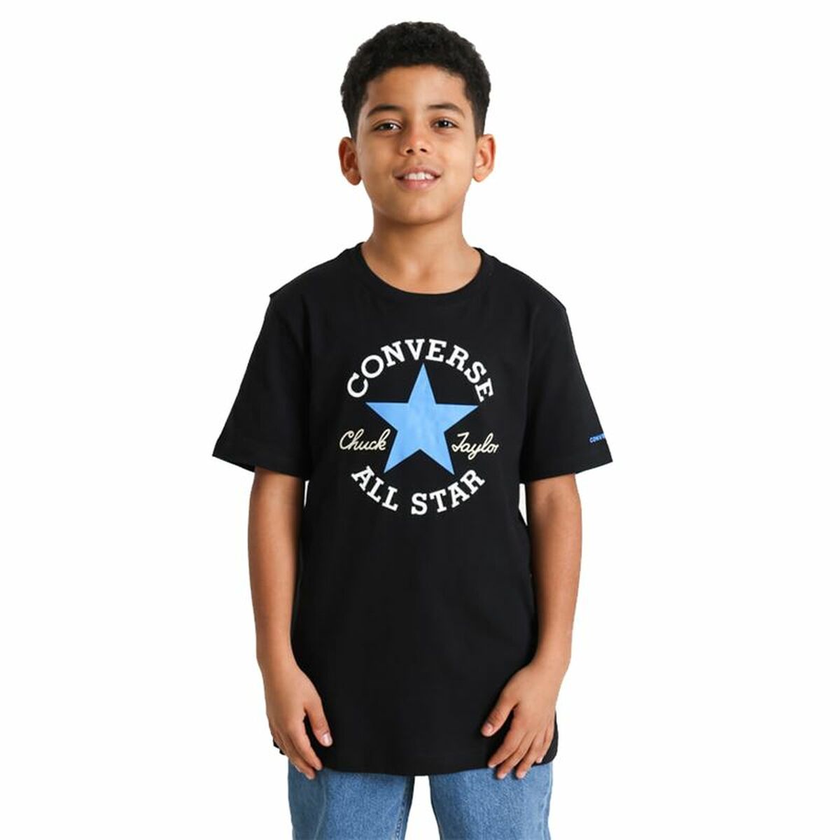 Child’s Short Sleeve T-Shirt Converse Sustainable Core Black Child’s Short Sleeve T-Shirt Converse Sustainable Core Black