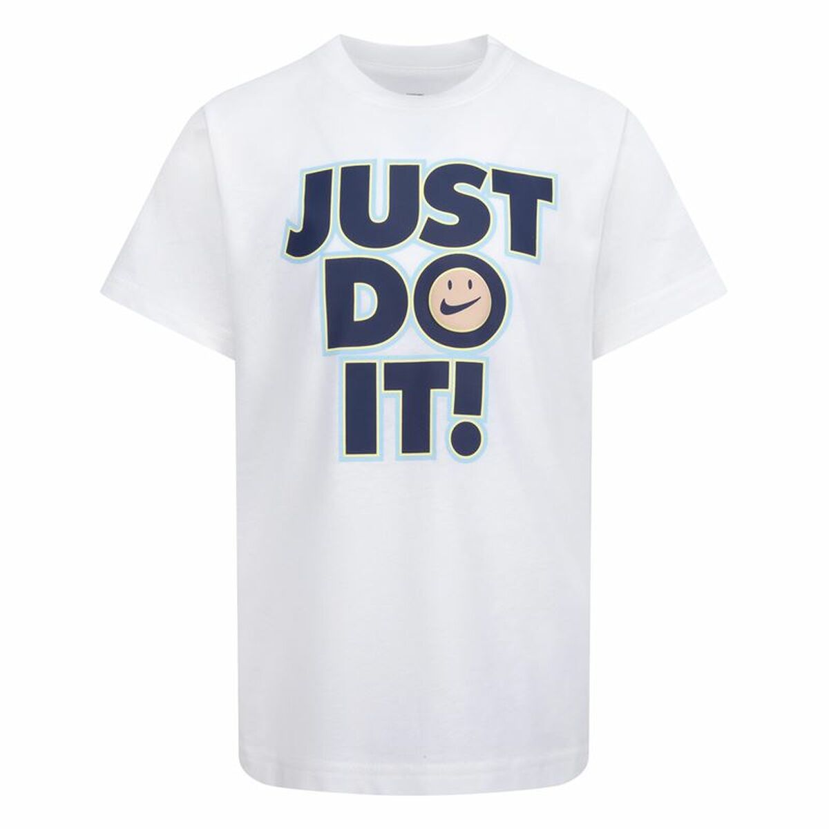 Children’s Short Sleeve T-Shirt Nike Smiley Just do it Ss White Children’s Short Sleeve T-Shirt Nike Smiley Just do it Ss White