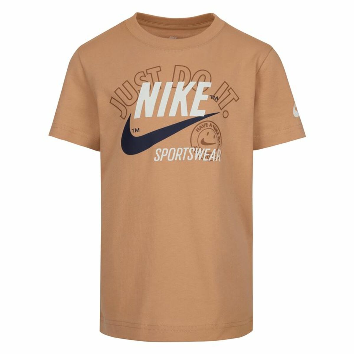 Children’s Short Sleeve T-Shirt Nike Retro Ss Beige Children’s Short Sleeve T-Shirt Nike Retro Ss Beige