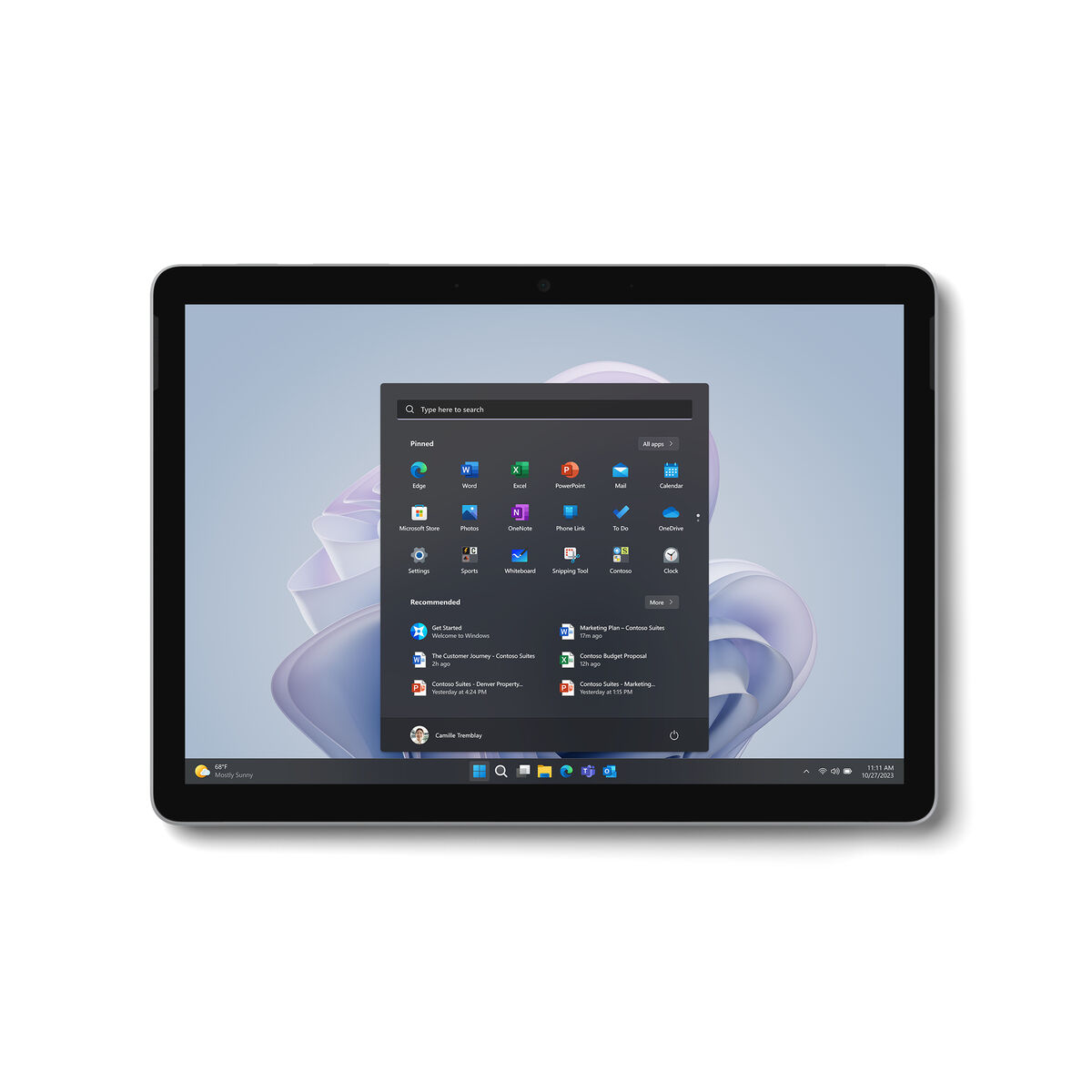 Tablet Microsoft Surface Go 4 10,5″ Intel N200 8 GB RAM 256 GB Platinum