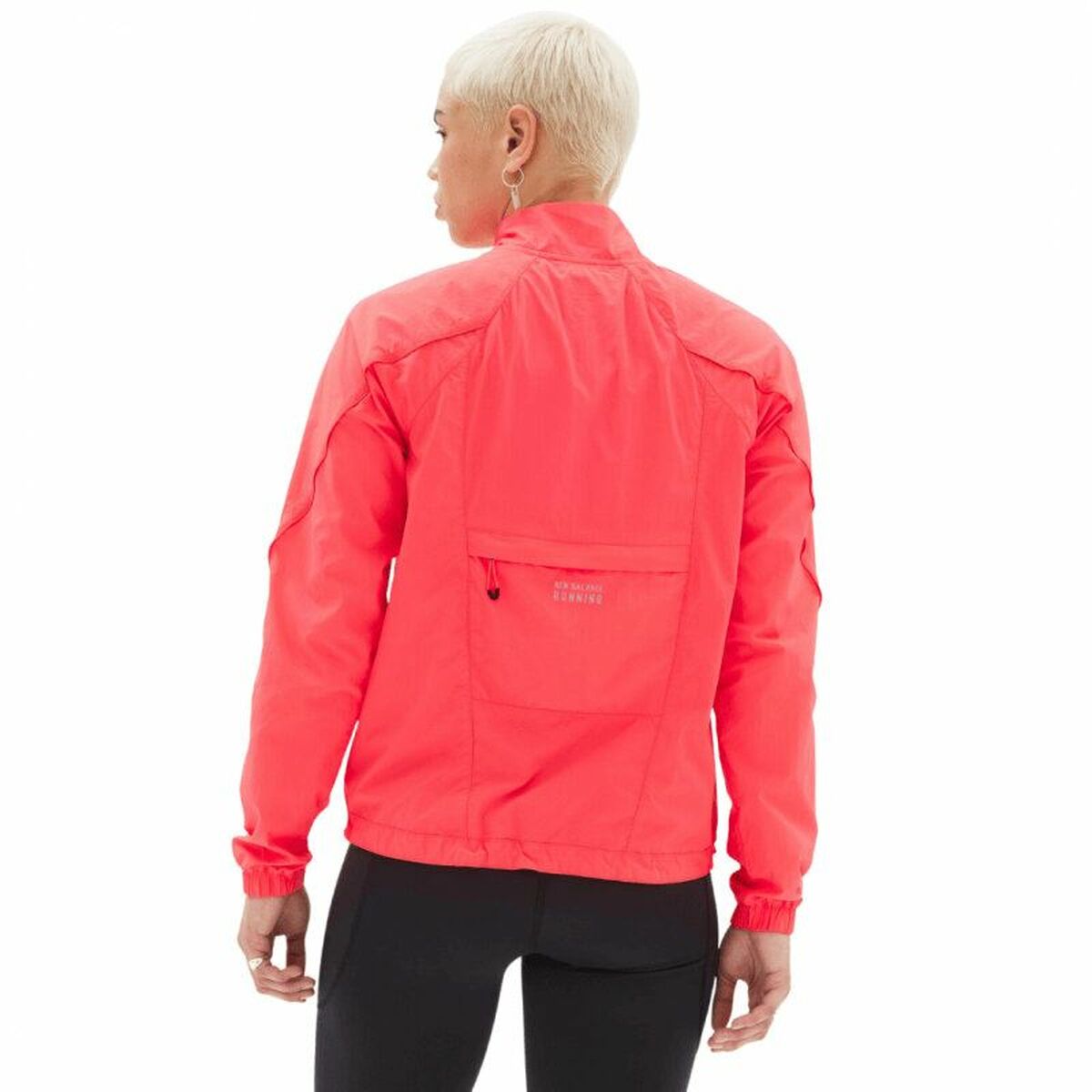 Women’s Sports Jacket New Balance  Printed Impact Run Orange