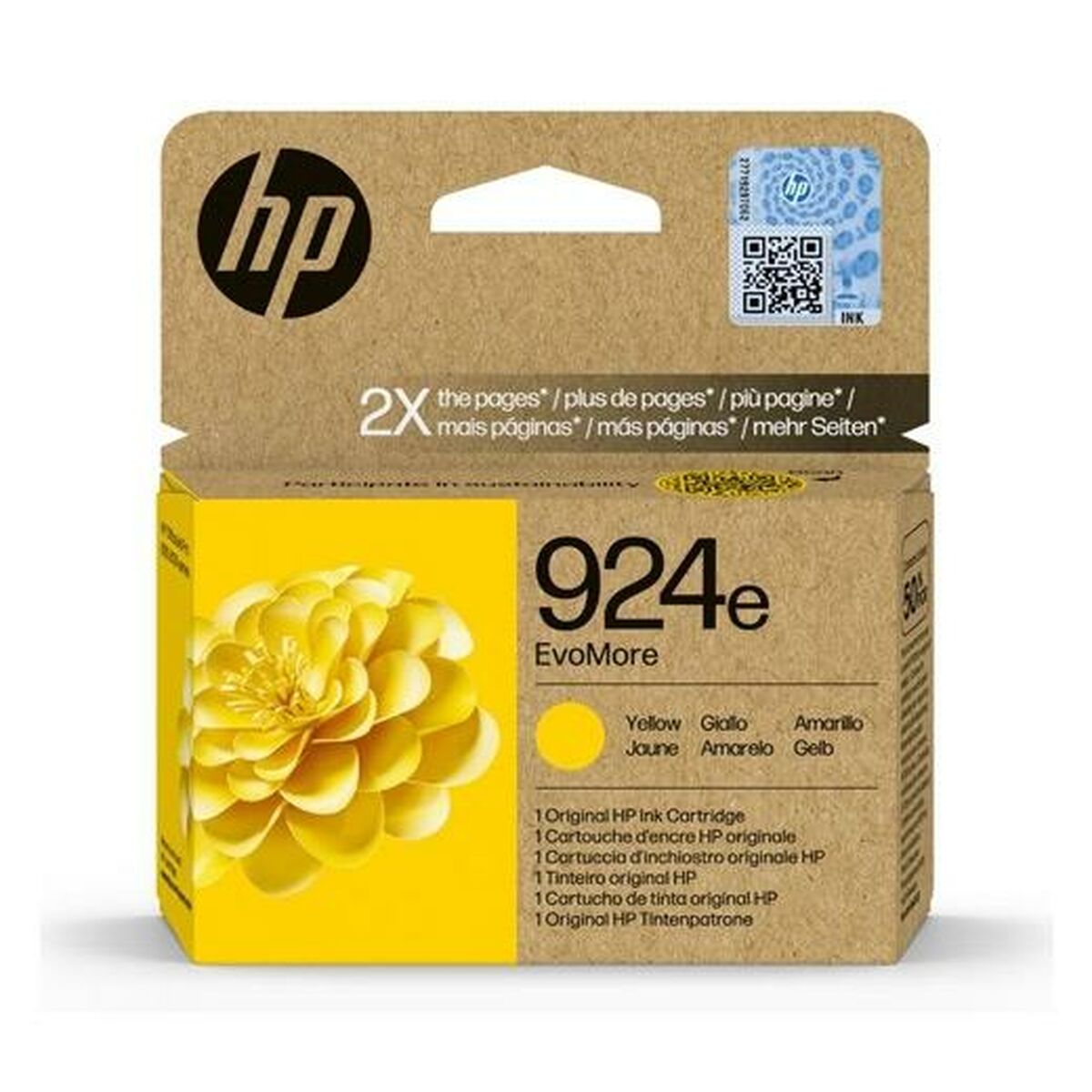 Original Ink Cartridge HP 00P OFFICEJET PRO 8120, 8130 SERIES – 924E Yellow