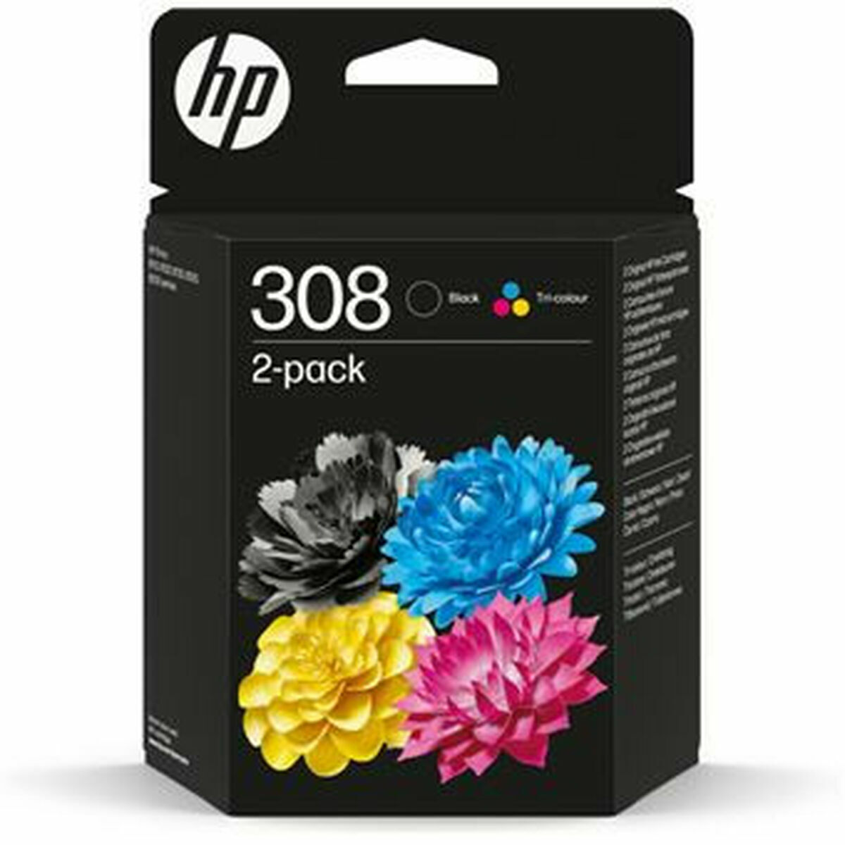 Original Ink Cartridge HP SERIES 6110, 6120, 6130, 6520, 6530 – N 308 Black Multicolour