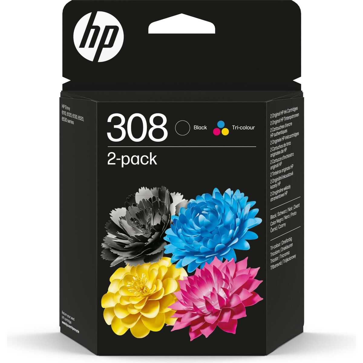 Original Ink Cartridge HP SERIES 6110, 6120, 6130, 6520, 6530 – N 308 Multicolour