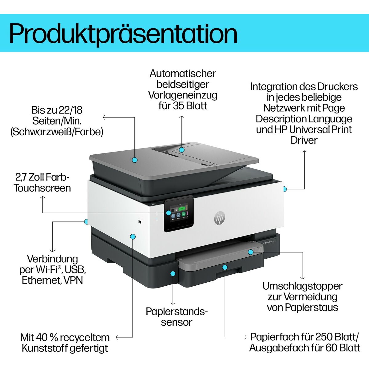 Multifunction Printer HP OFFICEJET PRO 9120B wi-fi