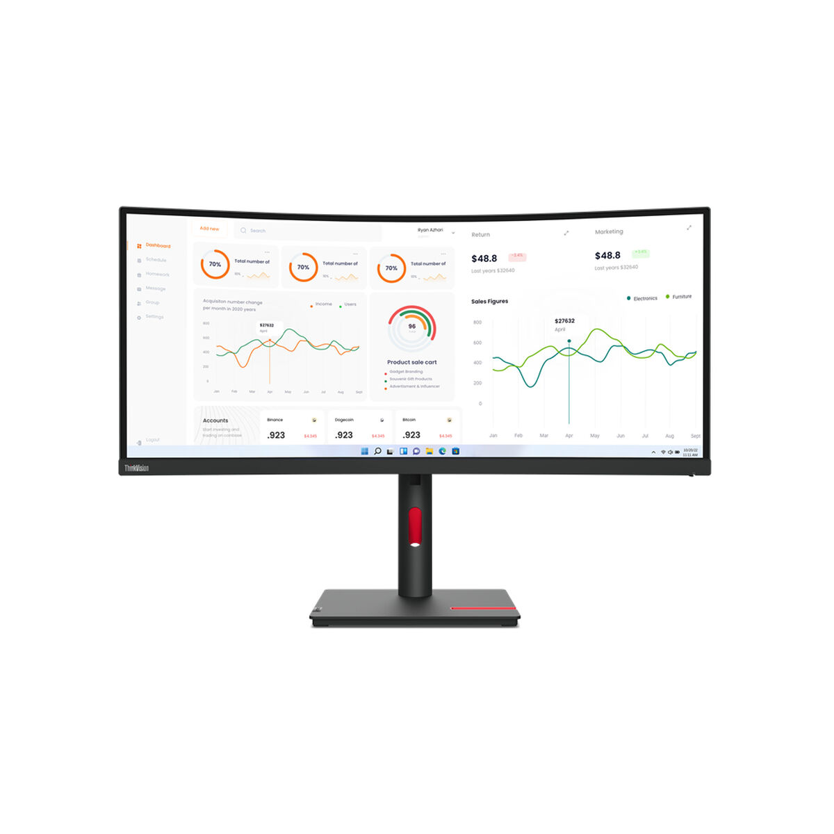 Monitor Lenovo ThinkVision T34W-30 34″ Wide Quad HD