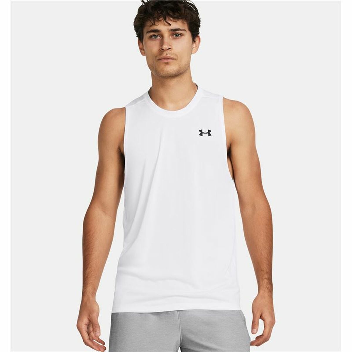 Men’s Sleeveless T-shirt Under Armour Tech Tank White