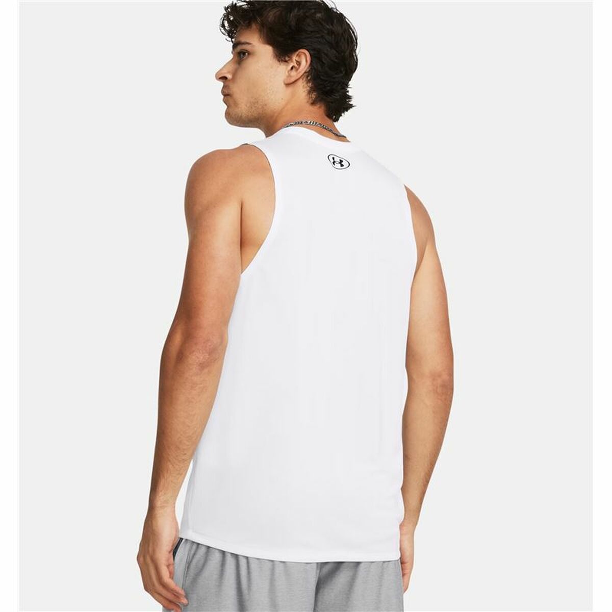 Men’s Sleeveless T-shirt Under Armour Tech Tank White