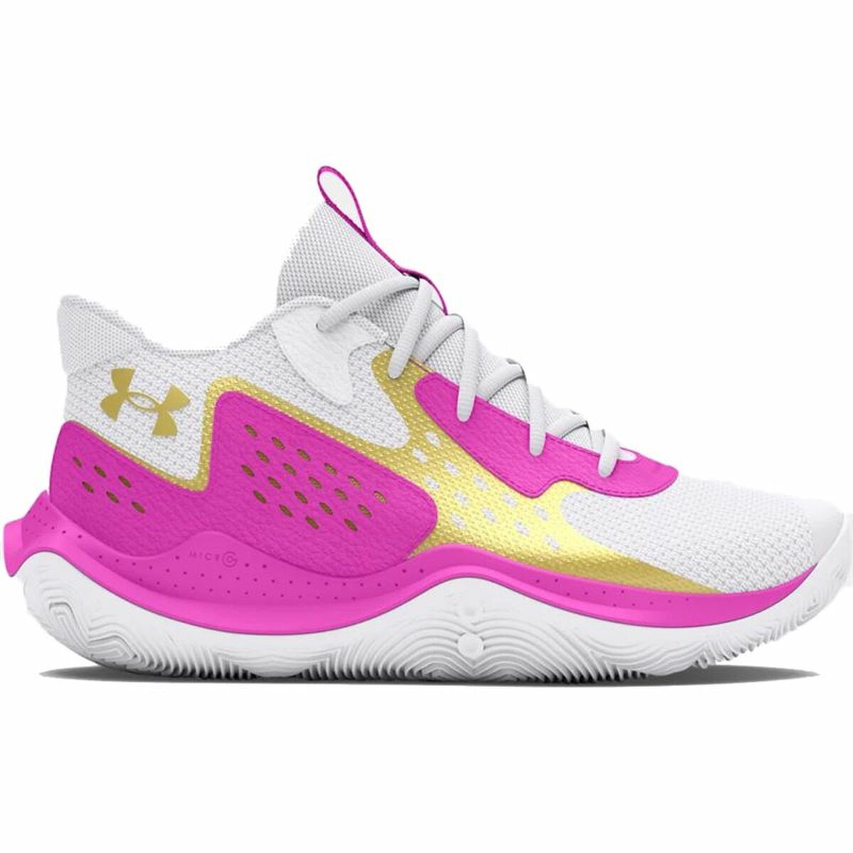 Basketball Shoes for Adults Under Armour Gs Jet ’23 White Basketball Shoes for Adults Under Armour Gs Jet ’23 White