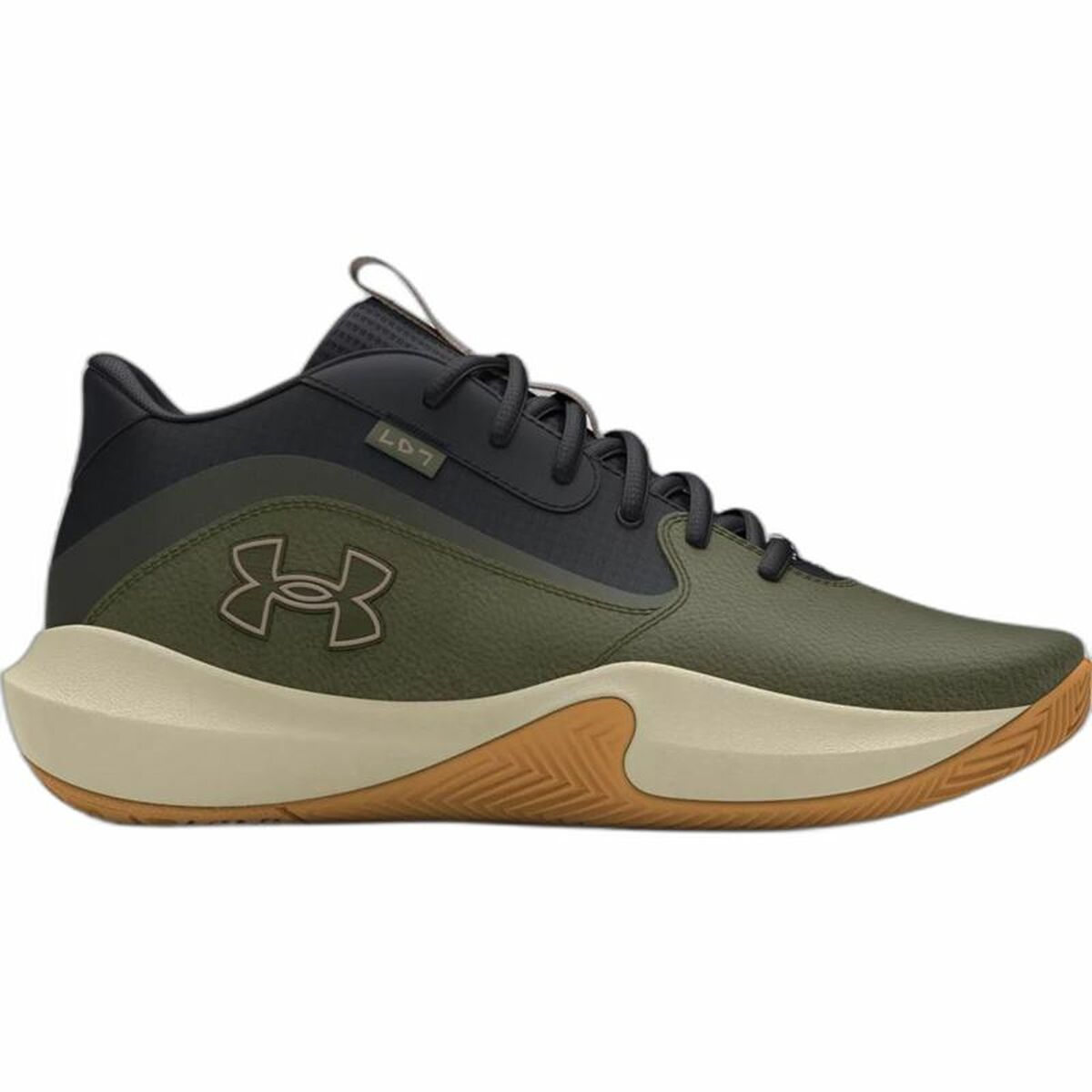Basketball Shoes for Adults Under Armour Lockdown 7 Khaki Olive Basketball Shoes for Adults Under Armour Lockdown 7 Khaki Olive