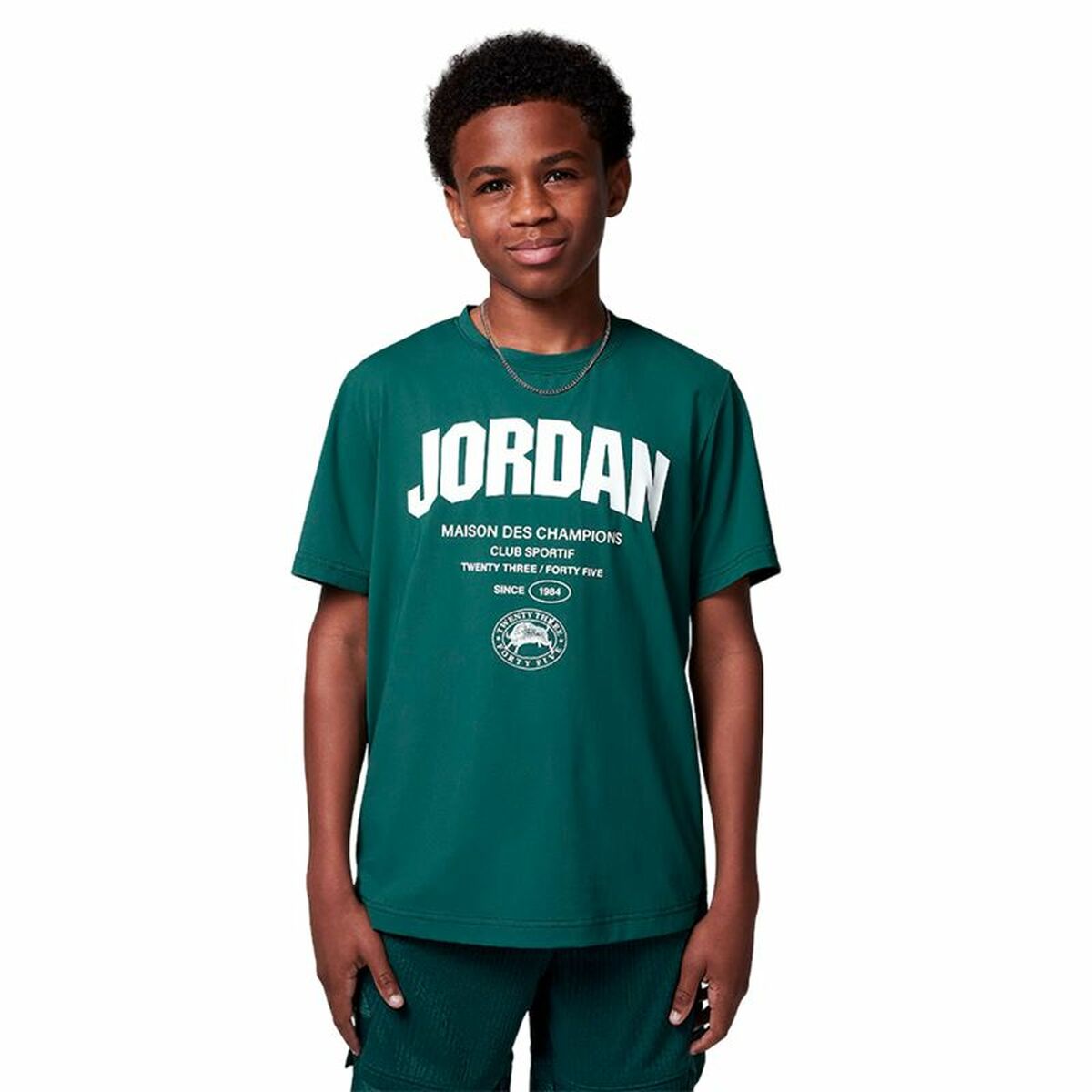 Child’s Short Sleeve T-Shirt Jordan Jdb Des Champions Child’s Short Sleeve T-Shirt Jordan Jdb Des Champions