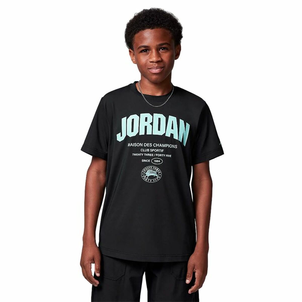 Child’s Short Sleeve T-Shirt Jordan Jdb Des Champions Child’s Short Sleeve T-Shirt Jordan Jdb Des Champions