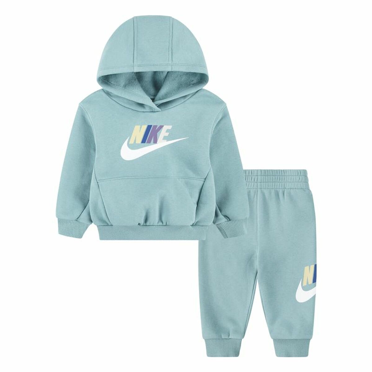Children’s Sports Outfit Nike Nkn Club Fleece Set Aquamarine