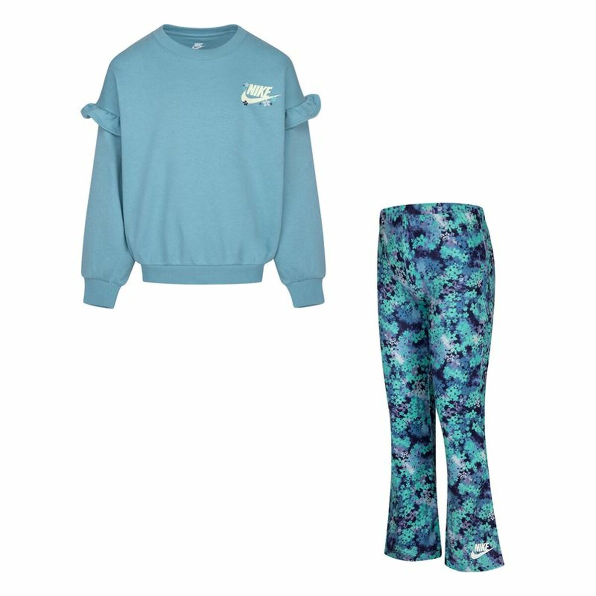 Children’s Sports Outfit Nike Fresh Cut Dolman Ruffle Blue
