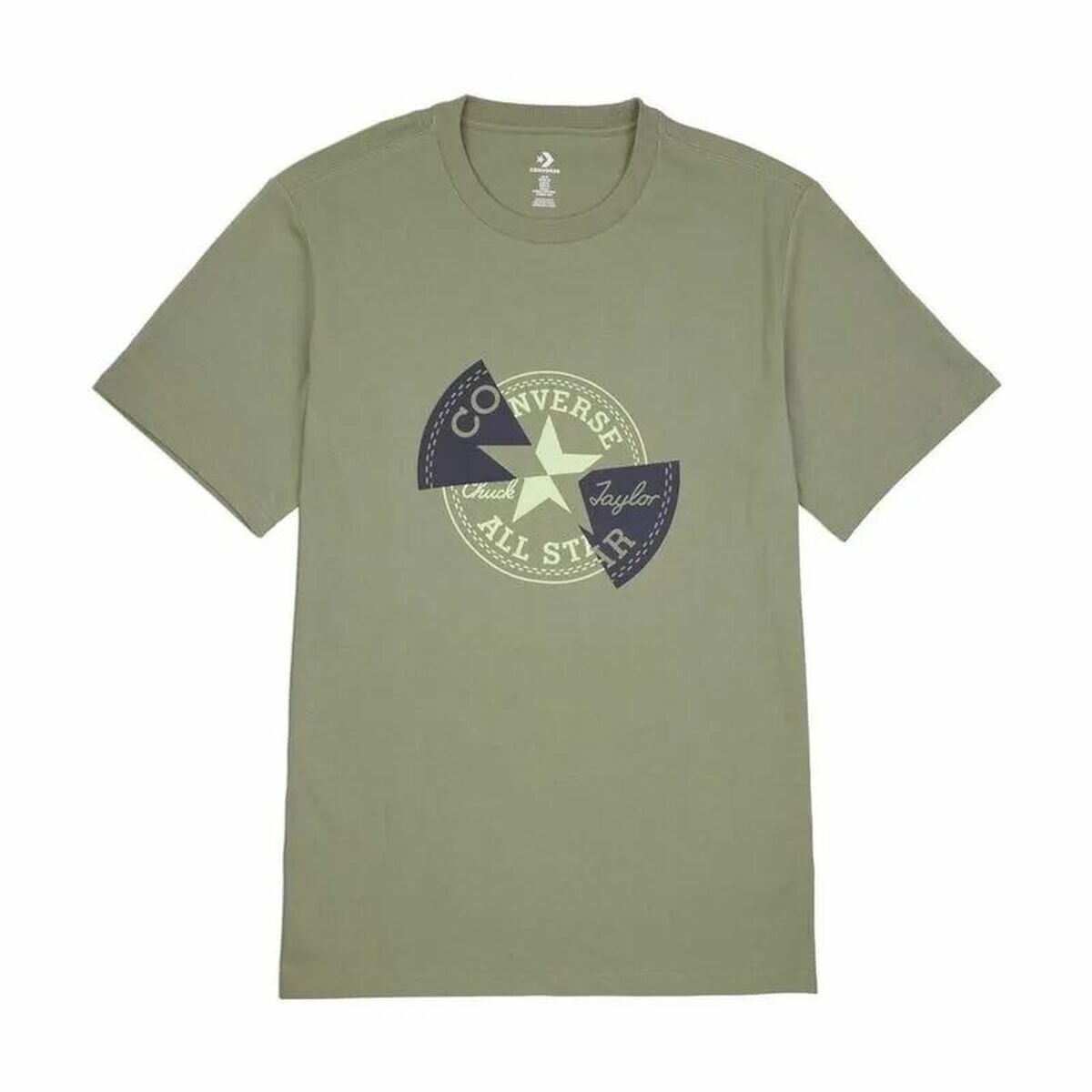 Child’s Short Sleeve T-Shirt Converse Cnvb Dissected Chuck Patch Ss Olive