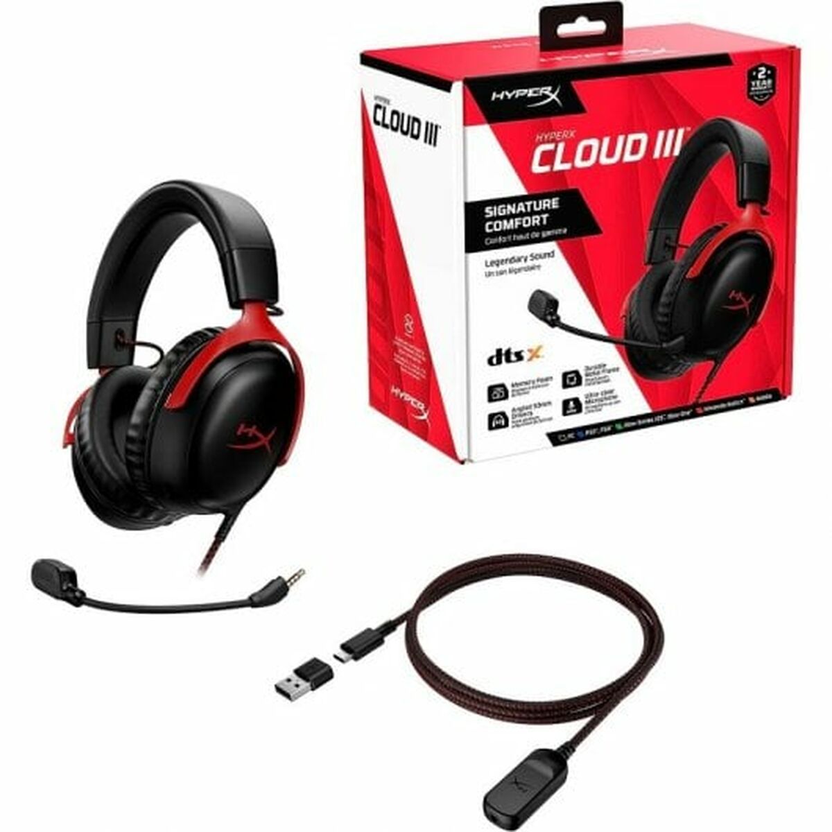 Headphones with Microphone HyperX Cloud III