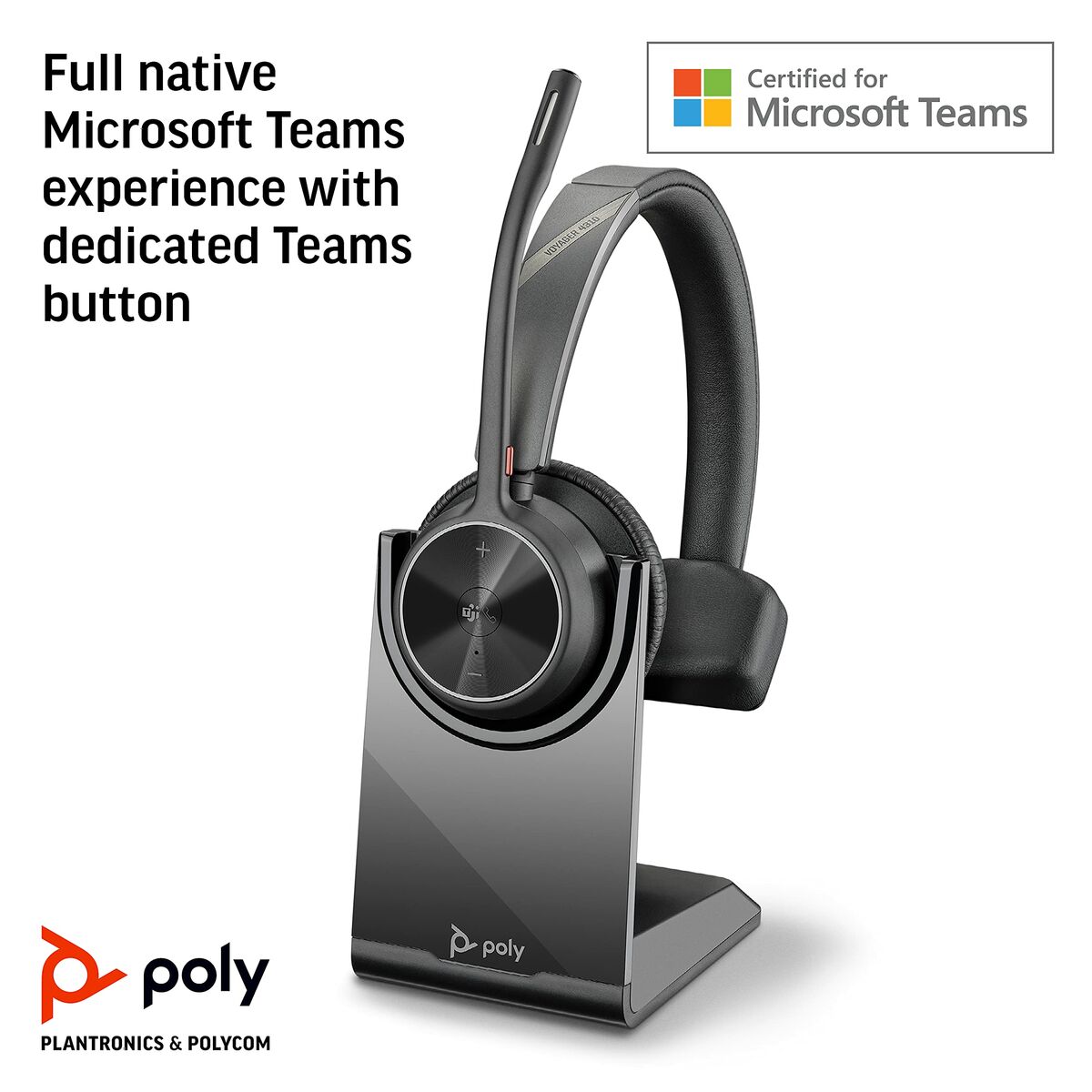 Headphones Poly 77Y93AA Black