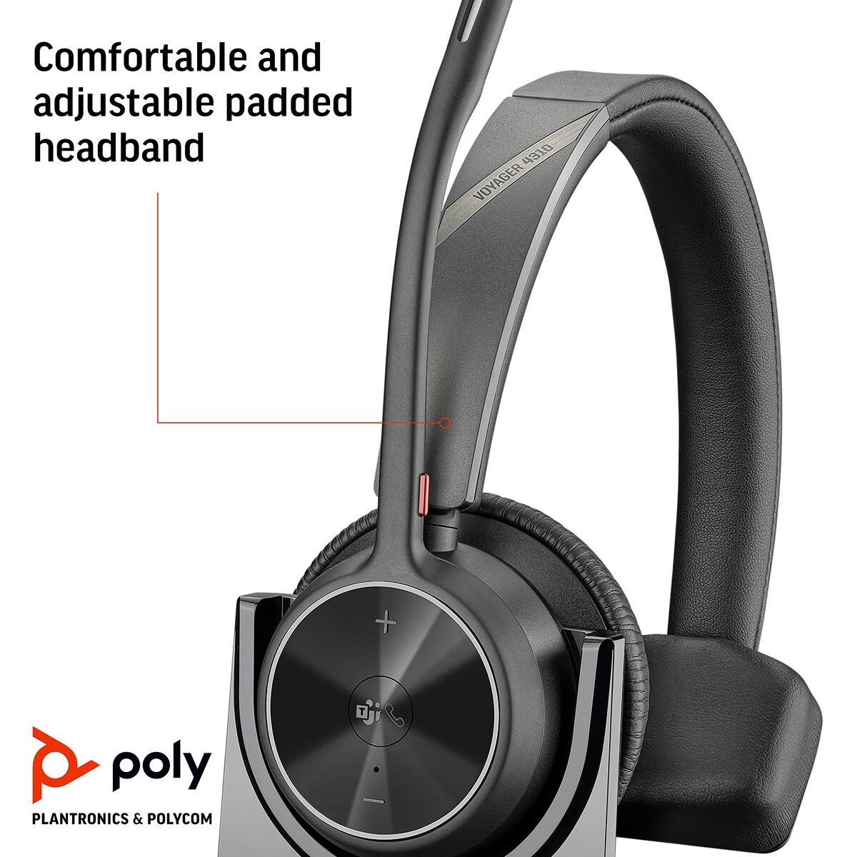 Headphones Poly 77Y97AA Black
