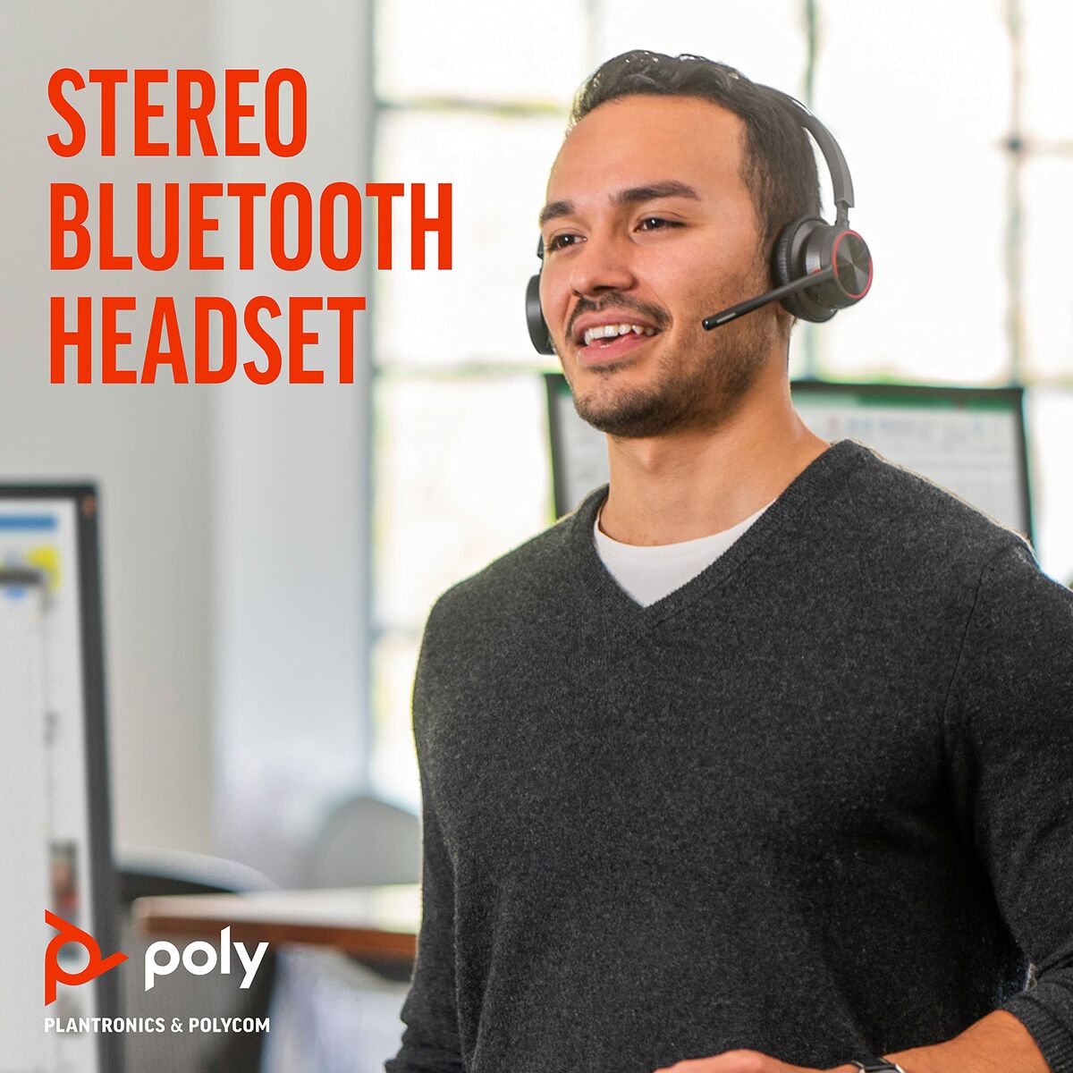 Headphones Poly 77Z00AA Black