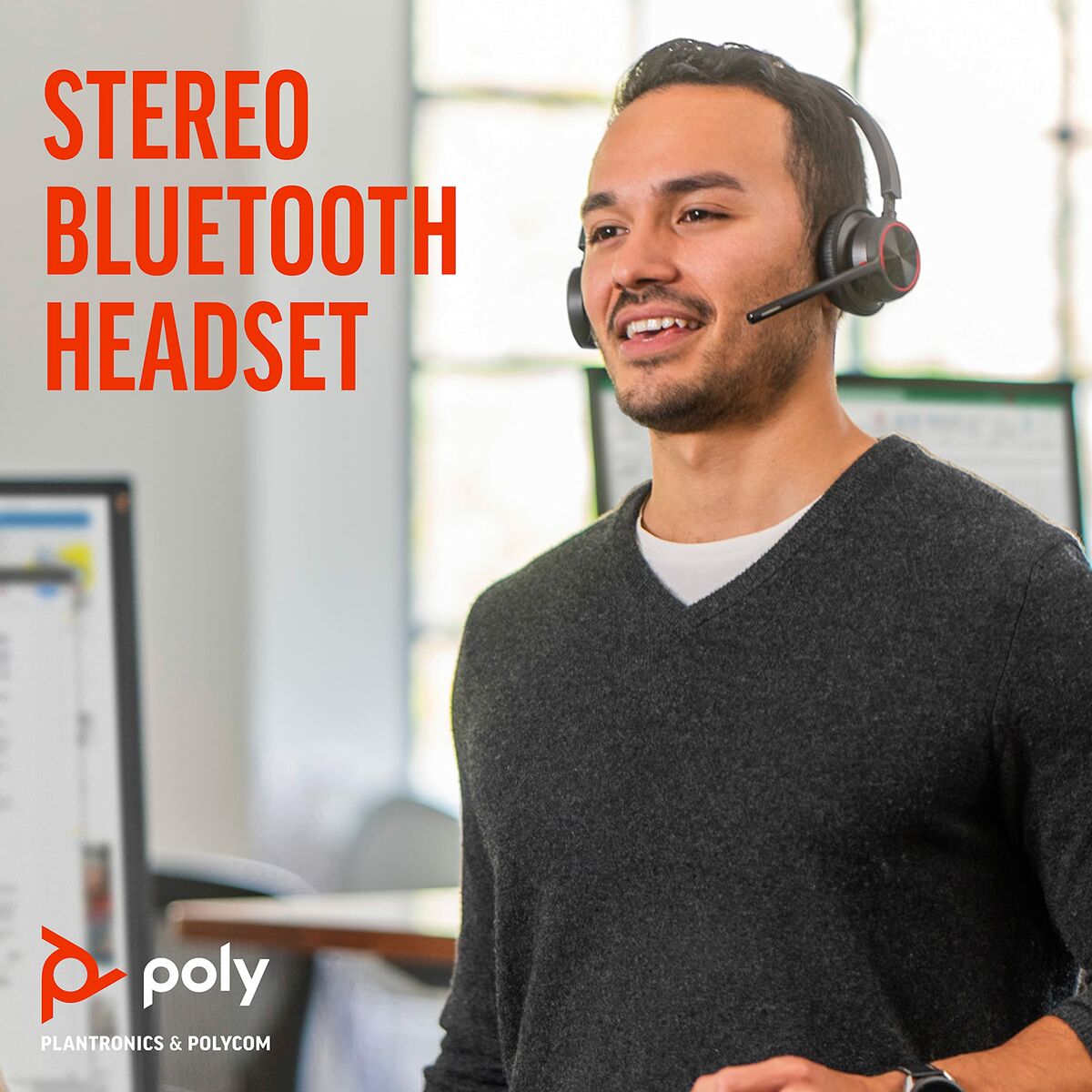 Headphones Poly 77Z31AA Black