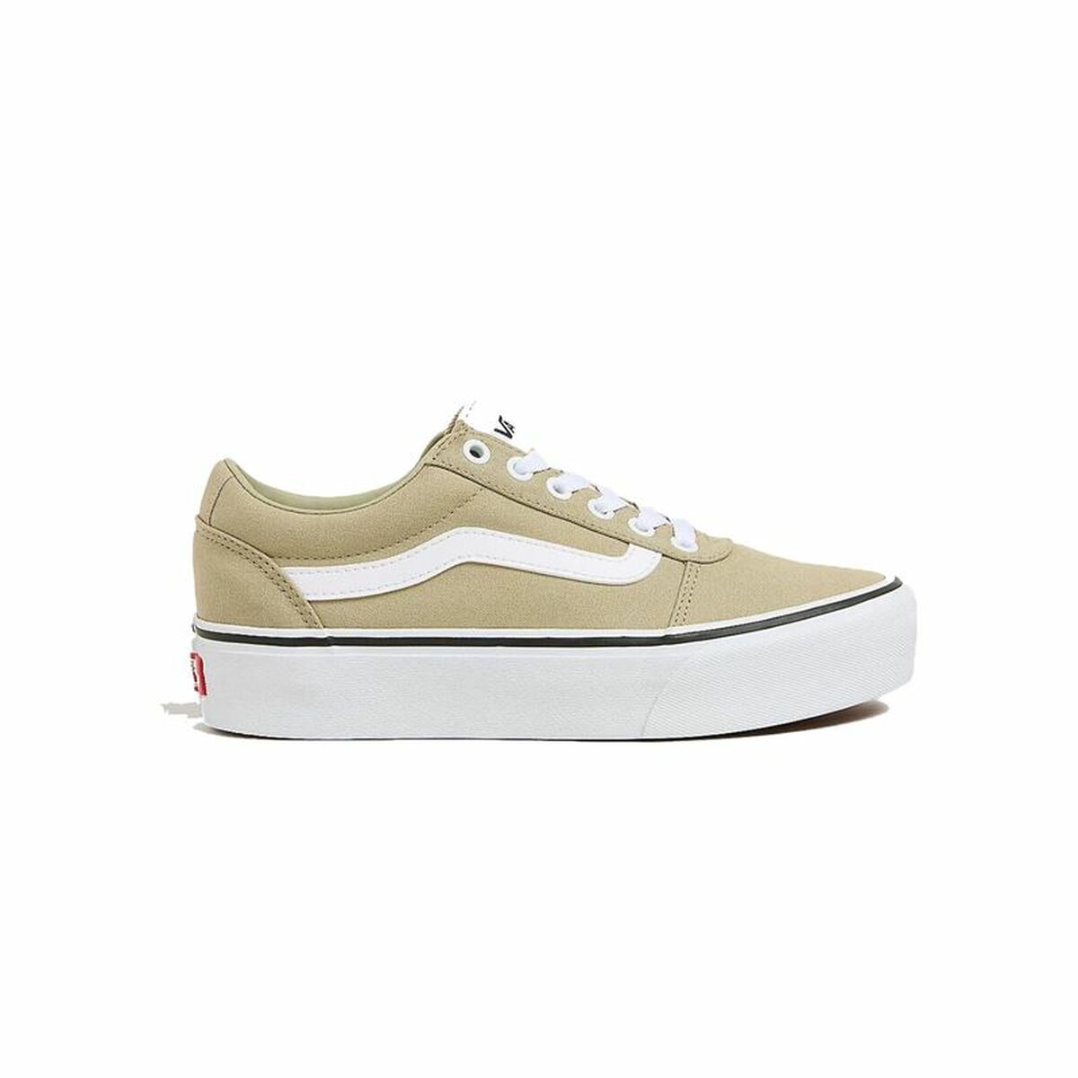 Women’s casual trainers Vans Ward Platform Cnvs Elm Beige Light brown